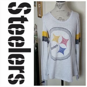 Nike Steelers Distressed Logo Long Sleeve Shirt